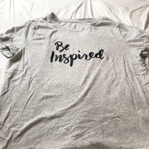 Be inspired gray tee